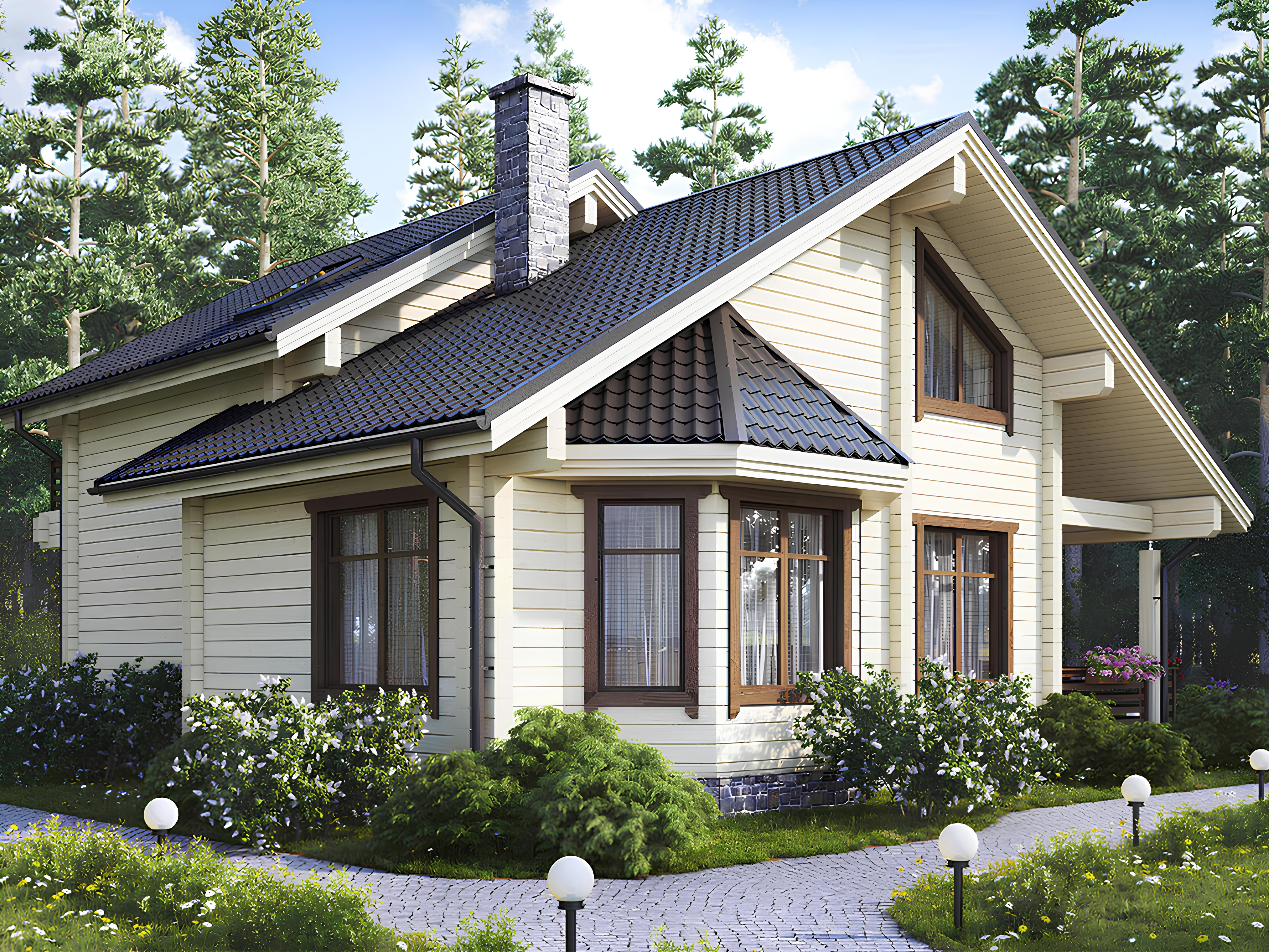 Дом из клееного бруса VZ-414